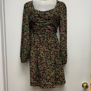 Vero Moda Floral Print Mini Dress Size Medium Petite